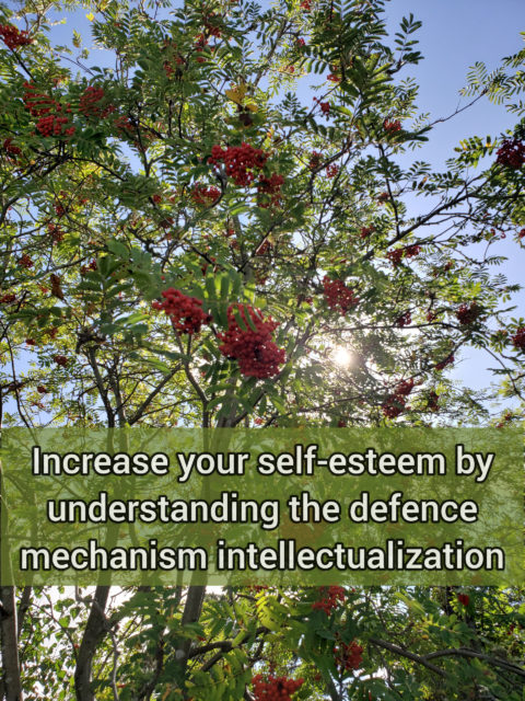 Increase your self-esteem by understanding the defense mechanism intellectualization