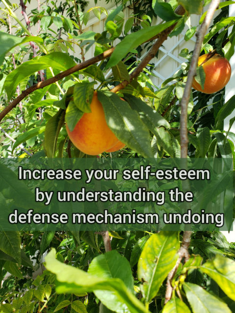 Increase your self-esteem by understanding the defense mechanism undoing