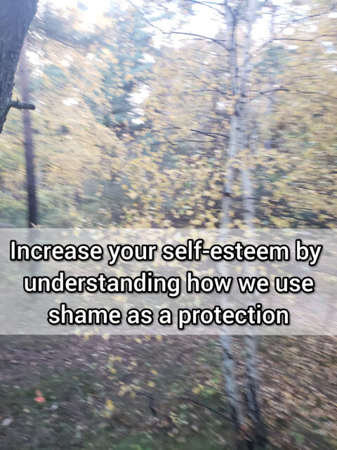 Increase you self-esteem by understanding how we use shame as a protection