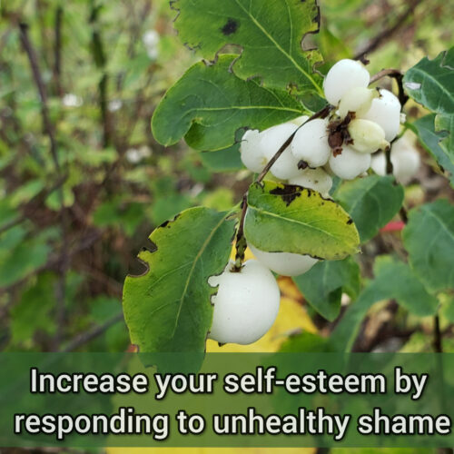 Increase your self-esteem by responding to unhealthy shame