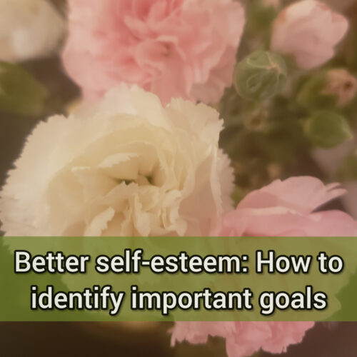 Better self-esteem: How to identify important goals