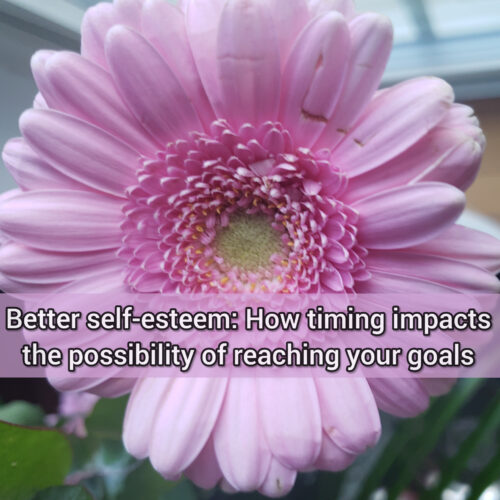 Better self-esteem: How timing impacts the possibility of reaching your goals